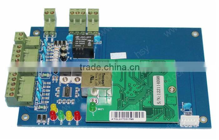 HSY-01B 220V power TCP/IP network door access control system rfid control panel manufacturer