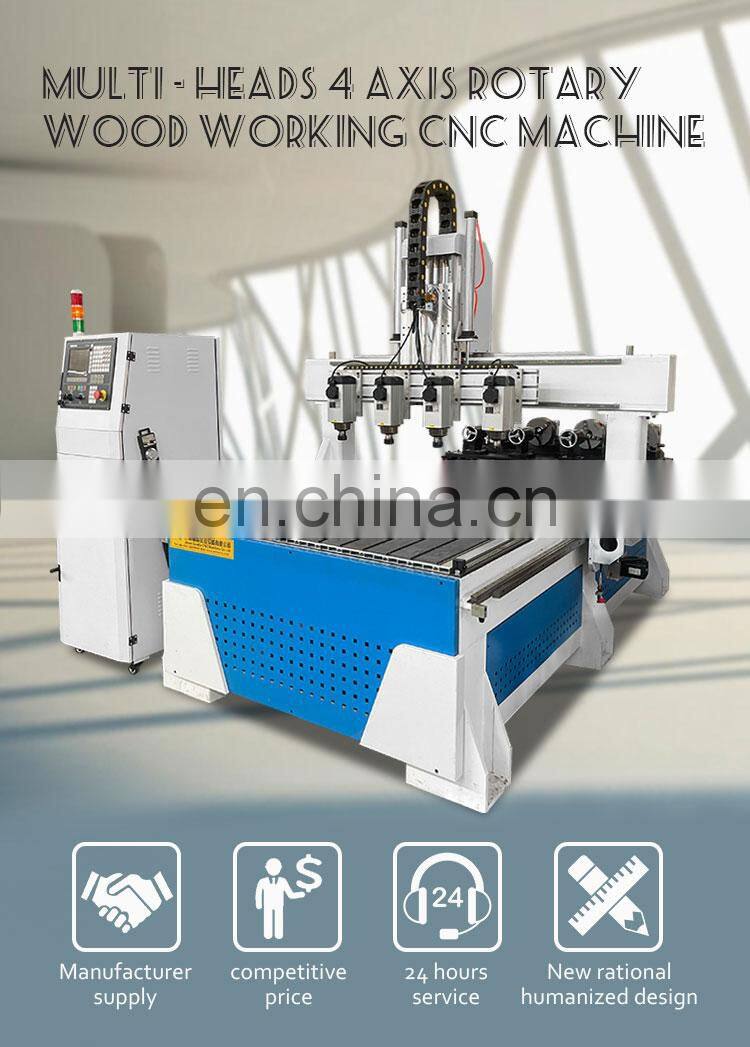 SENKE High efficiency 4-Axis Space-Saving Moving Gantry CNC Routers for Cabinetry 3D Carving
