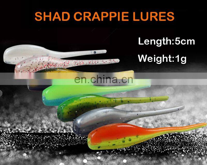 JOHNCOO Swimming Straight Tail Soft Baits Swim baits Soft Fishing Lures for Carp Bass Pike