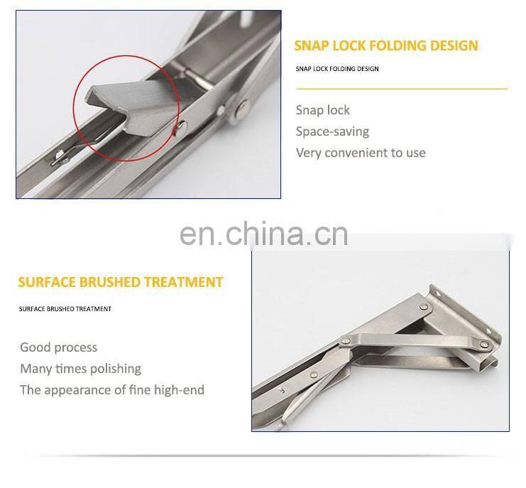 90 Degree Metal Wall Floating Adjustable Steel Shelf Bracket For Furniture