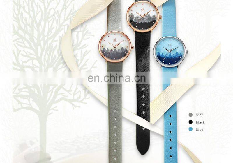 SHENGKE Lady Quartz Watch K9021 Wrist Fashion Women Digital Watches Women Custom Logo Watches For Girls Women