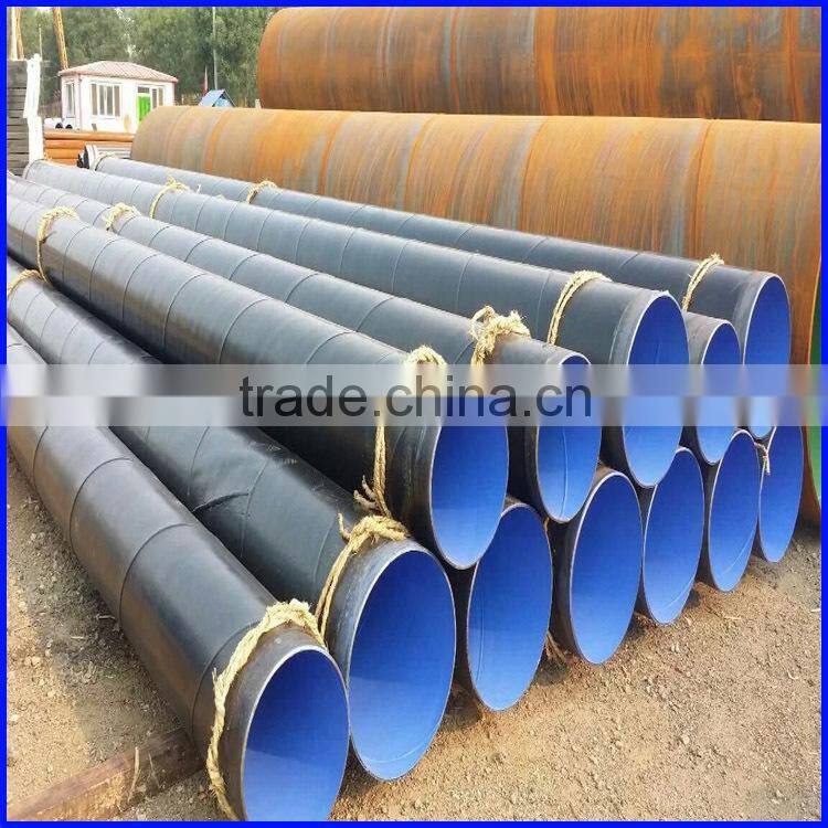 Flange connection inside PE plastic coated hot water transfer steel pipe