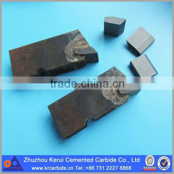 02231 tungsten carbide brazed insert for stone cutting