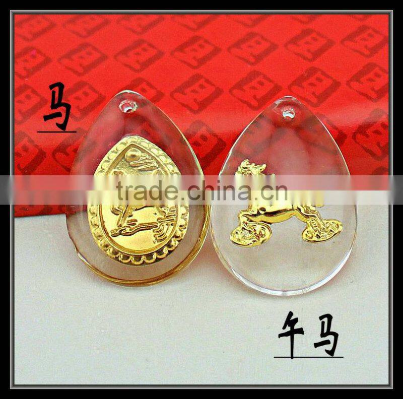 2013 China Wholesale Fashion Jewellery Gold Zodiac Pendant
