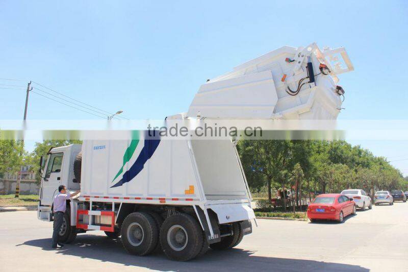 2015 new product HOWOJHL5250ZYS 16CBM 340hp Compressed Garbage truck price for sale made in china hot sale