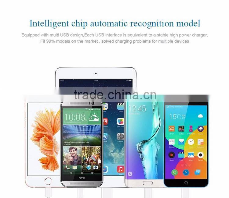 Low Price OEM Factory supply CE ROHS FCC Approved Newest portable fast multi USB Smart Charger 40w 5v 6a 5 port usb charger