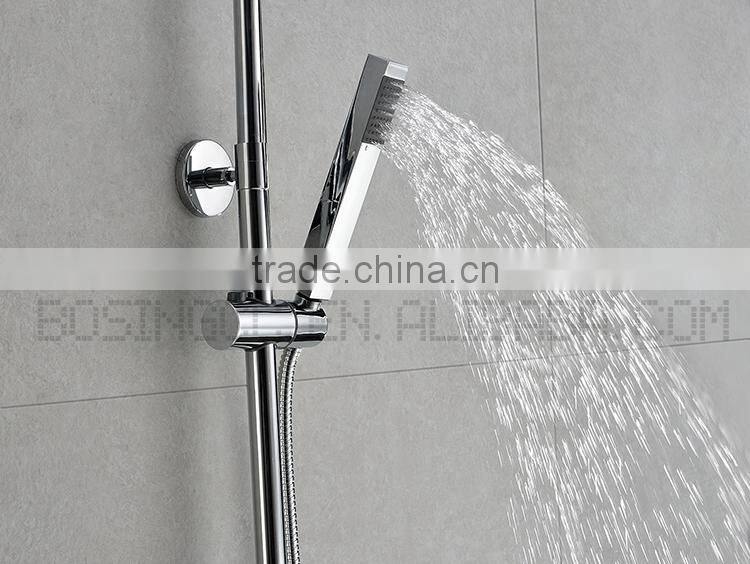 High Fashion Double Function In Wall Mounted Chrome Shower Water Mixer