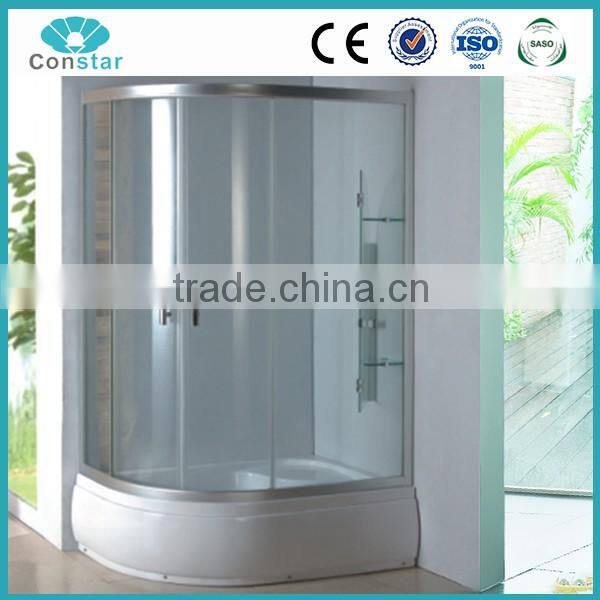 Bathroom Round Sliding Shower Entry Door Glass high quality factory made Shower Enclosure
