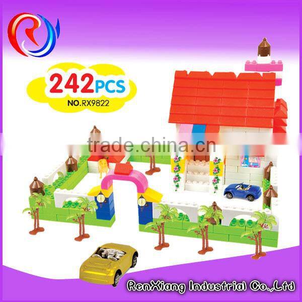 Plastic children diy building blocks toys