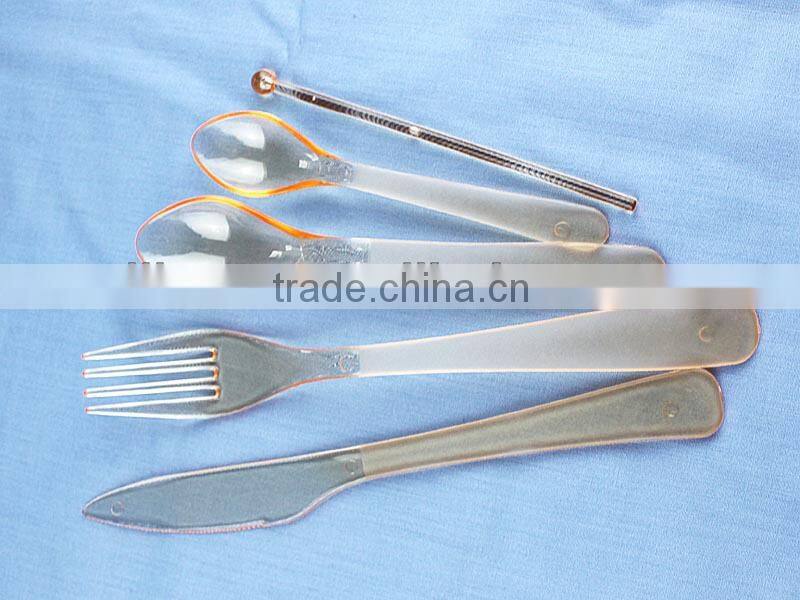 Plastic cutlery,plastic fork and spoon,mini spoon and knife