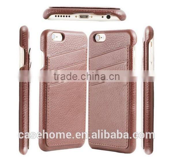 For Iphone 6s Back Cover with Genuine Leather Material