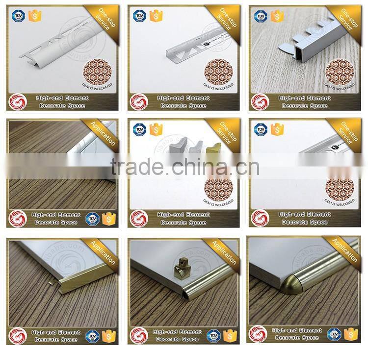 Various styles bathroom ceramic tile edge trim aluminium tile trim