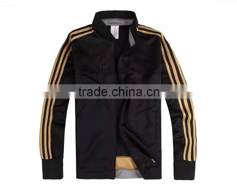 Juventus Black sportwear man jacket factory for varsity jacket wholesale