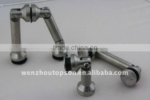 Glass wall connector hardware