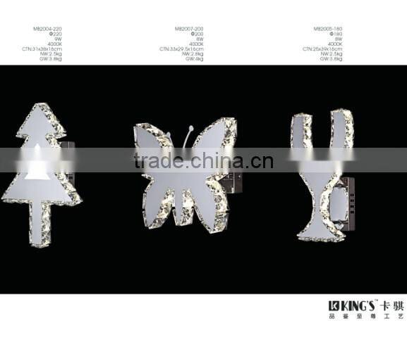 Modern personality Led Wall Lamp K9 Crystal modern home lighting For Hotel