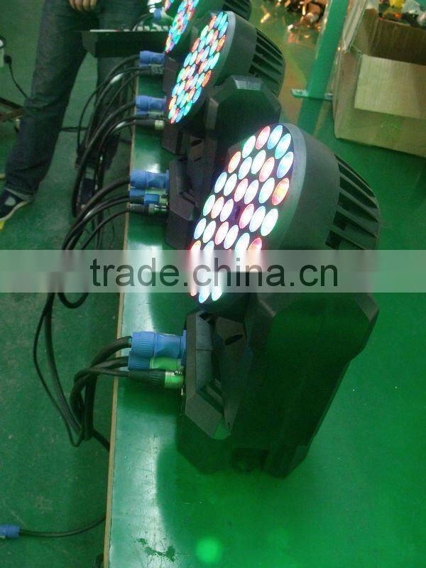 DMX control 108 3w RGB led moving head rgbw wash light