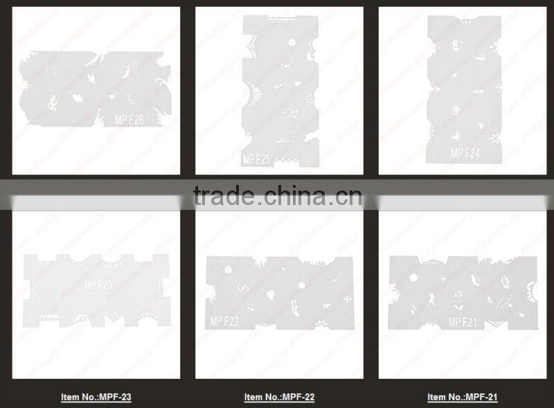 skull airbrush stencils for beauty nails