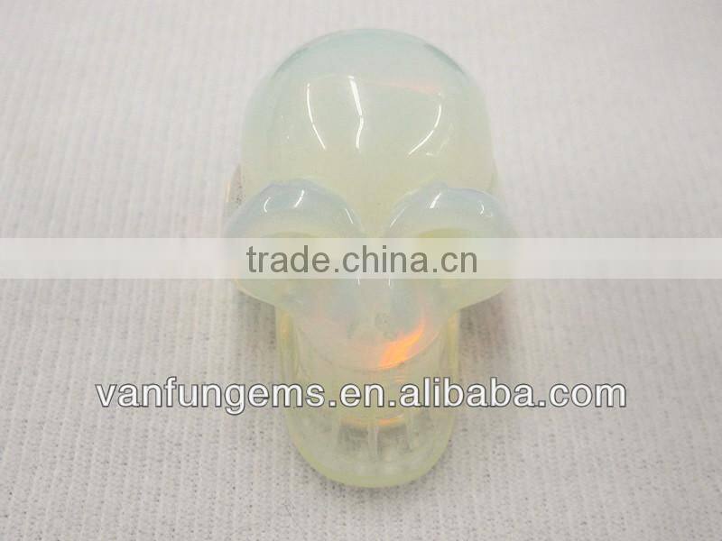Wholesale Gemstone Synthetic Opal Carving Skull