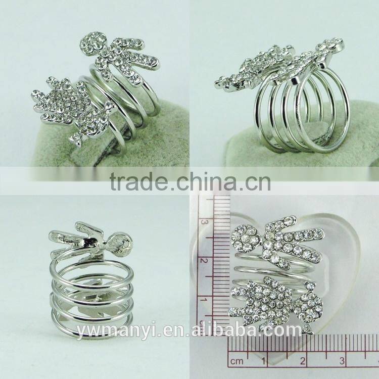 Wholesale Lots Fashion Silver Finger Girl and Boy Thin Silver Ring R0150
