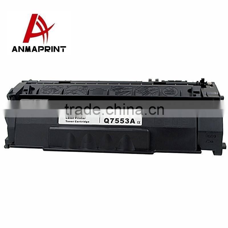 compatible Toner Cartridge Q7553A Laser Jet toner Cartridge for HP Printers bulking package