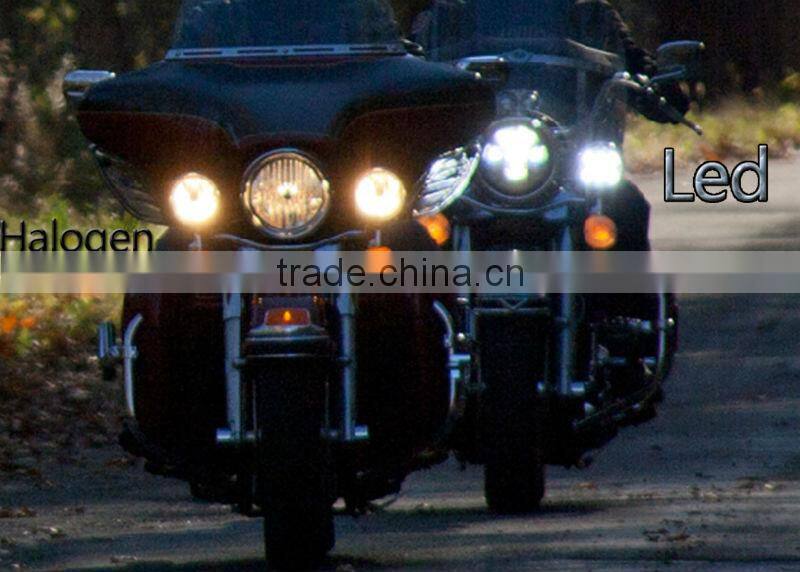 China Supplier 12V Harley and Davidson Motorcycle Led Headlight ( Pure White)