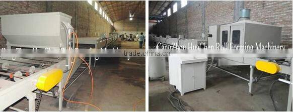 Color stone coated steel roof tile making machine