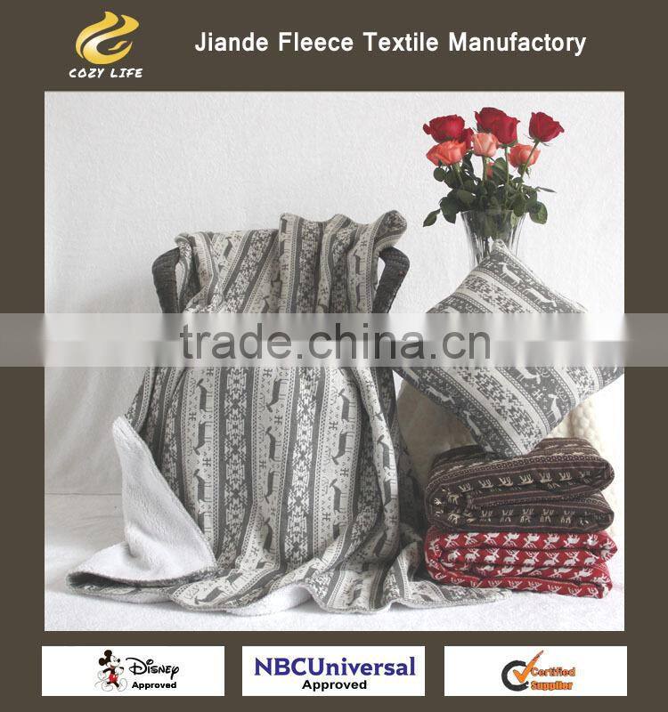 2015 New Design Throw Fleece Plush Luxury BLANKET All Sizes Christmas Dear Design Double Blanket