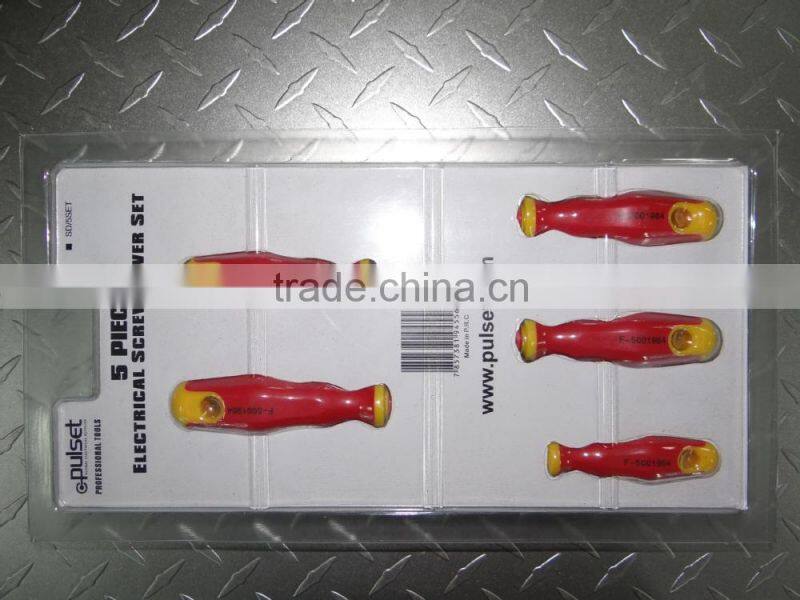 5pcs slotted and phillips screwdriver set