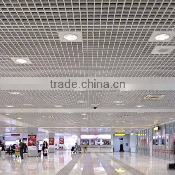 Building material roof design aluminum suspended decorative open cell ceiling