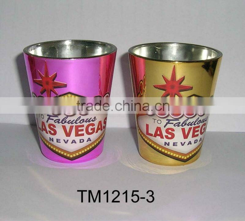 metallic glass palm tree