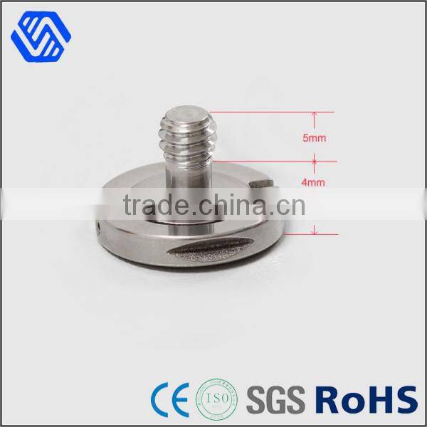 quick release zinc plated steel slot pan head screw camera fixing screw