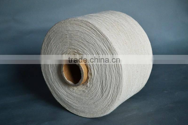 High quality white open end recycled cotton polyester knitting and weaving yarn