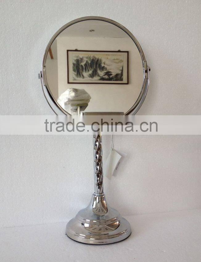 2014 new design "Virgo" chrome platting bath accessories free standing table mirrors