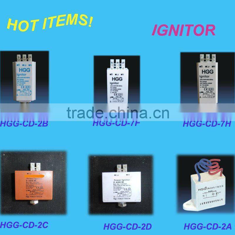 Electric ignitor with 3 wires