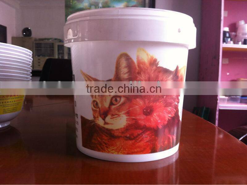 DAKE-350T quick automatic plastic bucket printing machine,UVcurling system