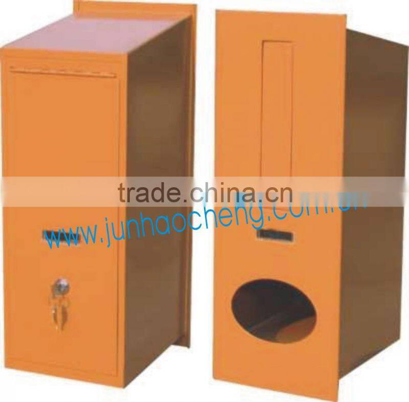 Cast aluminum wall-embedded mailbox//Locking metal mailbox