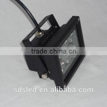 LED flood light 6W Yellow IP66 Black AC85-265V outdoor led flood lamp