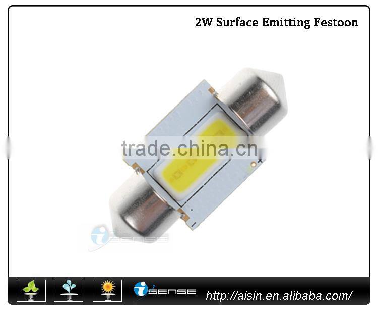 10pcs 31mm festoon COB Car LED Dome Lights License Plate Lamps Auto Bulbs