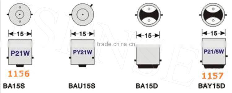 S25 1156 BA15S LAMPHOLDER 5630 S15 SMD CANBUS LEDS LIGHT 400 mA P21W
