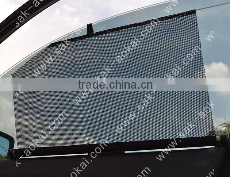 Roller up sunshade, retractable car window curtain