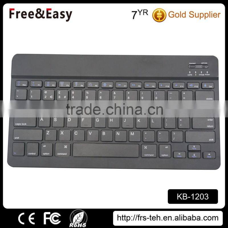 Factory price 78keys bluetooth wireless keyboard with leather case