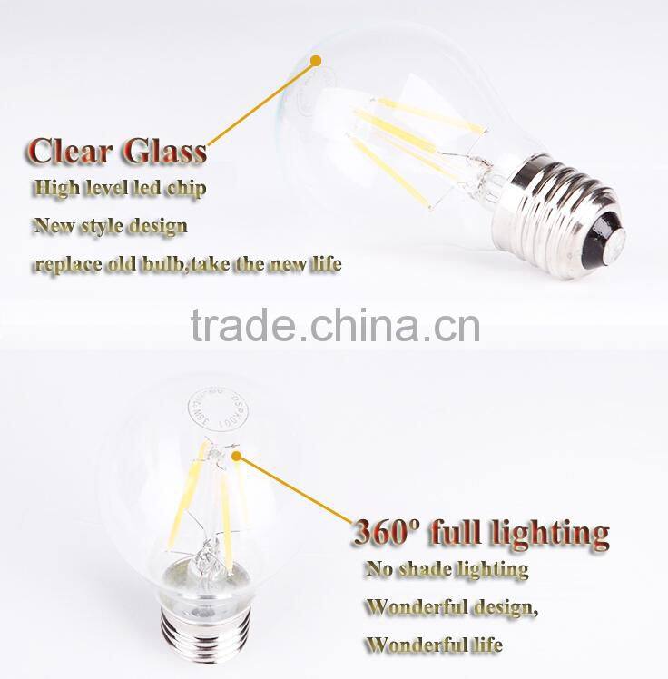 NEW high quality UL globe shape G50/G16.5 LED filament bulb with 1W 2W 4W 5W