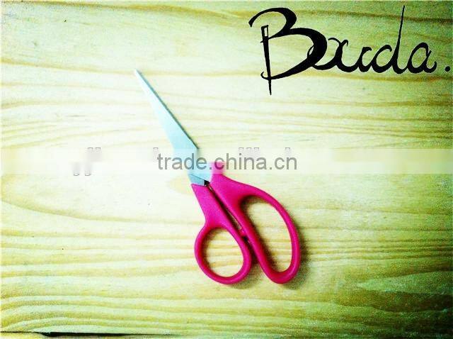 5" Stationery stainless steel school scissors with ruler blade BD-S1649