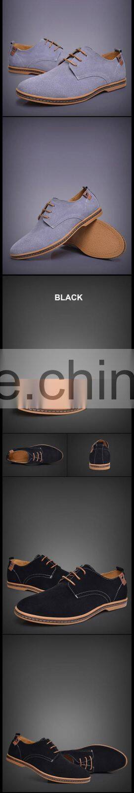 Casual style popular trend leather office men rubber shoe