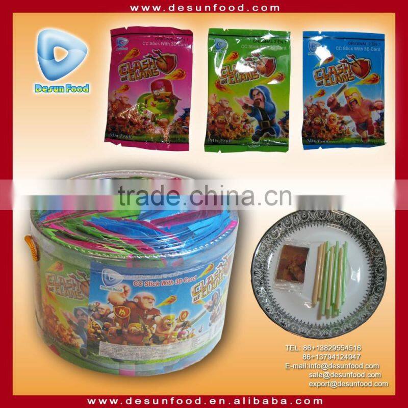 clash of clans CC stick candy/Ice cream candy with 3D card
