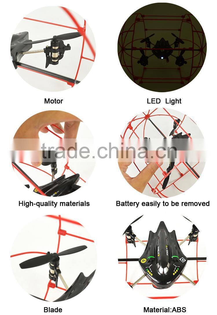Different speeds 2.4G rc quadcopter kit with safe circle