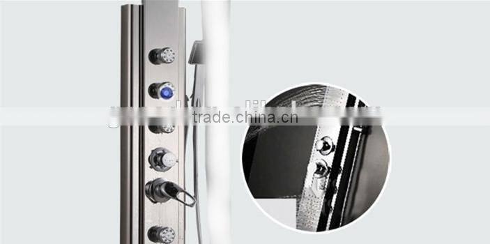 China supplier LED 304 stainless steel column set shower panel Y-002
