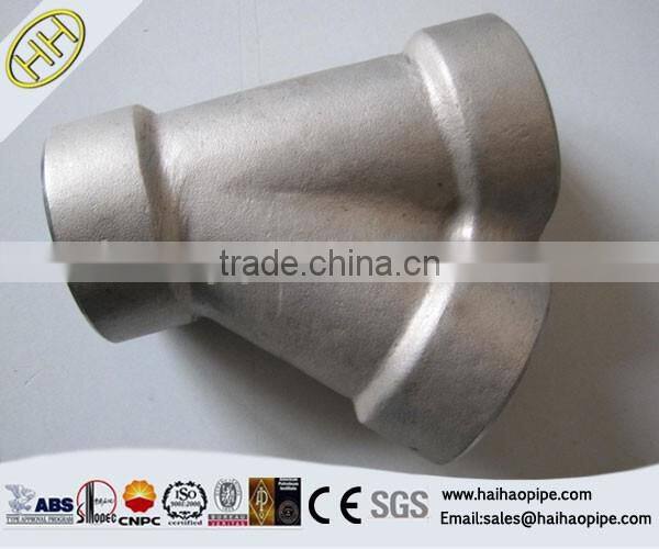 ASME B16.11 NPT threaded reducing 45 degree lateral tee pipe fitting