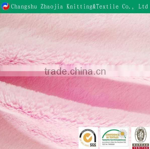 Buy wholesale direct from china 100% polyester weft knitted velboa fabric