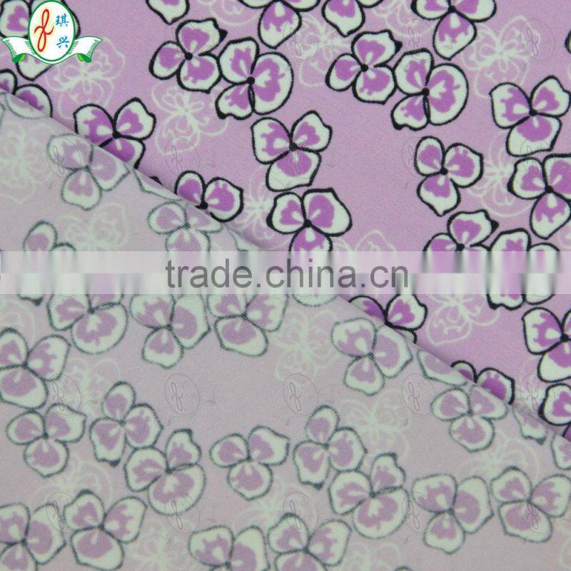 4 Way Stretch Printed Fabric Polyamide Elastane Pretty Flower Underwear Fabric Elastic Fashion Underwear Fabric